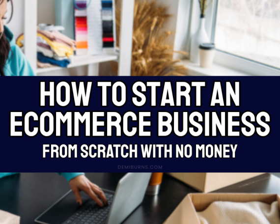 image of women on laptop computer surrounded by boxes being prepared to be shipped to customers purchasing her ecommerce products online