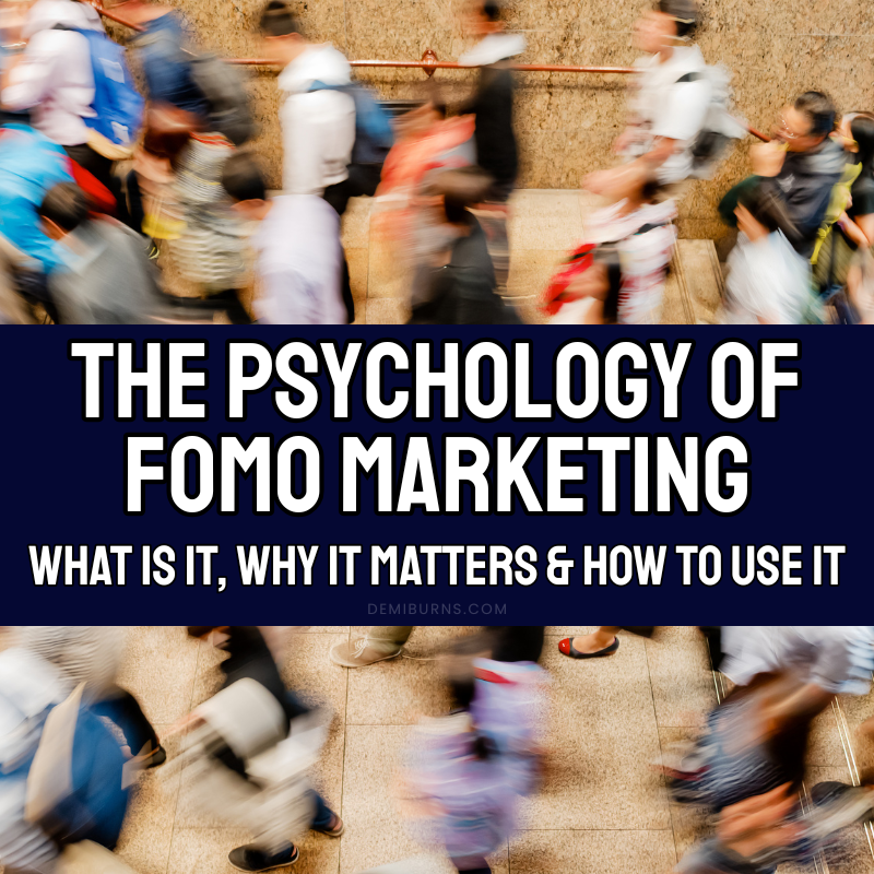 image of people walking in a hurry on a sidewalk with their faces blurred out to indicate crowd mentality